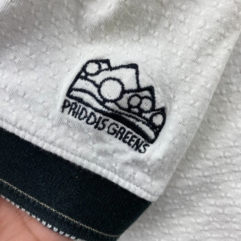 Vintage 1999 du MAURIER Classics Golf Shirt Women Small S White PRIDDIS GREENS - Picture 6 of 8